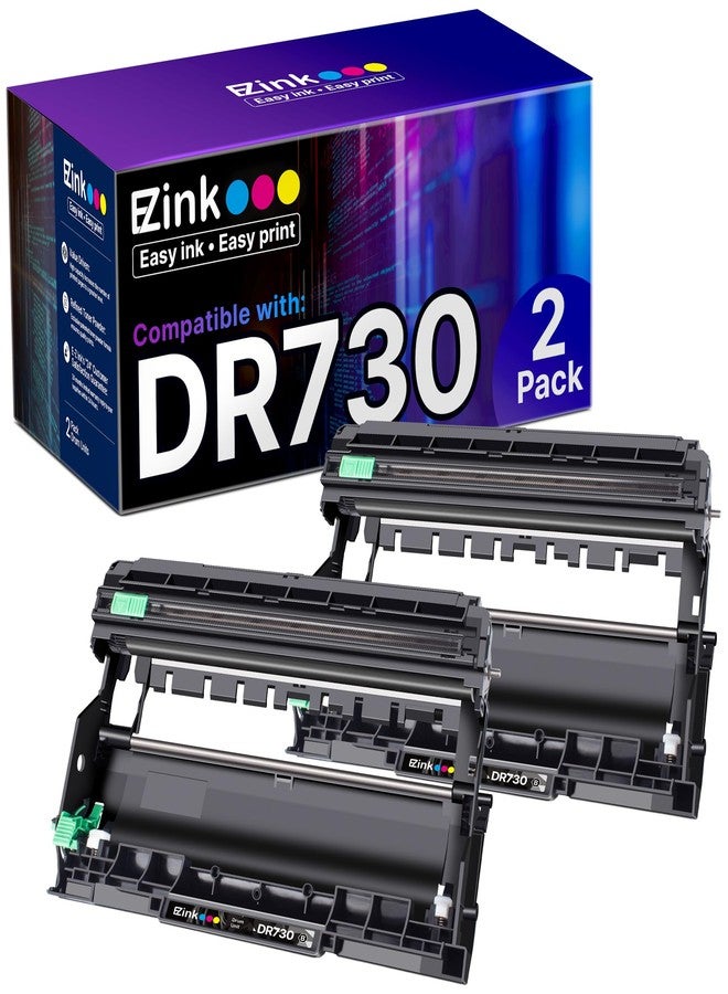 E-Z Ink Compatible Drum Unit Replacement for Brother DR 730 Drum Unit Compatible with HL-L2350DW HL-L2395DW HL-L2370DW HL-L2370DWXL MFC-L2750DW MFC-L2710DW Printer (2 Pack) - Image 1